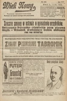 Wiek Nowy : popularny dziennik ilustrowany. 1923, nr 6665