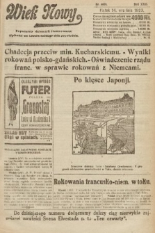 Wiek Nowy : popularny dziennik ilustrowany. 1923, nr 6668