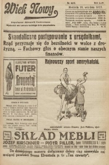 Wiek Nowy : popularny dziennik ilustrowany. 1923, nr 6670