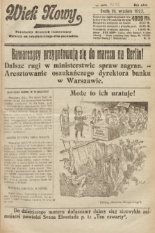 Wiek Nowy : popularny dziennik ilustrowany. 1923, nr 6672