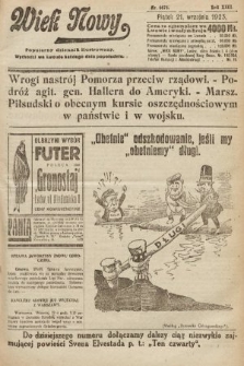 Wiek Nowy : popularny dziennik ilustrowany. 1923, nr 6674