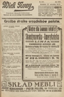 Wiek Nowy : popularny dziennik ilustrowany. 1923, nr 6676
