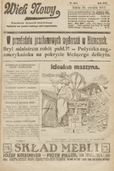 Wiek Nowy : popularny dziennik ilustrowany. 1923, nr 6681