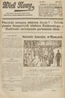Wiek Nowy : popularny dziennik ilustrowany. 1923, nr 6684