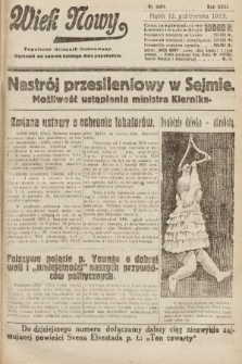 Wiek Nowy : popularny dziennik ilustrowany. 1923, nr 6691