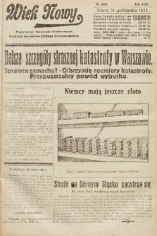 Wiek Nowy : popularny dziennik ilustrowany. 1923, nr 6694