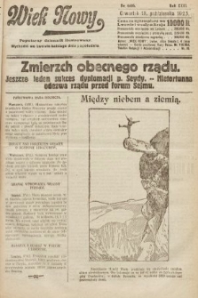 Wiek Nowy : popularny dziennik ilustrowany. 1923, nr 6696