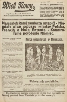 Wiek Nowy : popularny dziennik ilustrowany. 1923, nr 6699