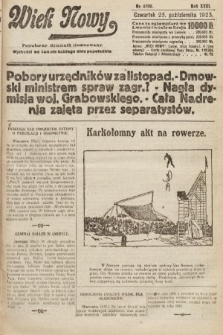 Wiek Nowy : popularny dziennik ilustrowany. 1923, nr 6702