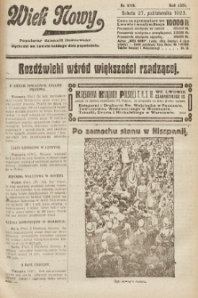 Wiek Nowy : popularny dziennik ilustrowany. 1923, nr 6704