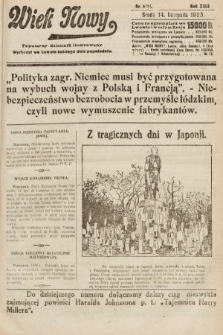 Wiek Nowy : popularny dziennik ilustrowany. 1923, nr 6717