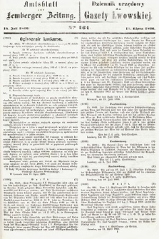 Amtsblatt zur Lemberger Zeitung = Dziennik Urzędowy do Gazety Lwowskiej. 1866, nr 161