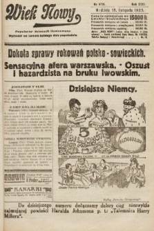 Wiek Nowy : popularny dziennik ilustrowany. 1923, nr 6721