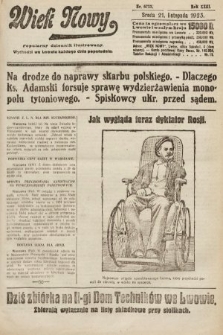 Wiek Nowy : popularny dziennik ilustrowany. 1923, nr 6723