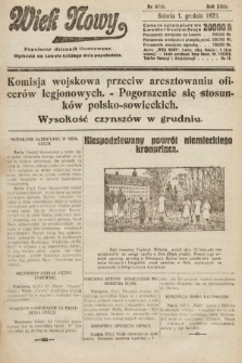 Wiek Nowy : popularny dziennik ilustrowany. 1923, nr 6732
