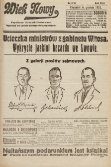 Wiek Nowy : popularny dziennik ilustrowany. 1923, nr 6736