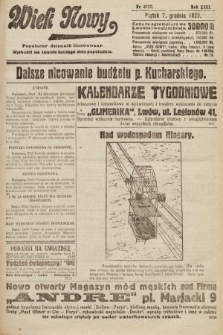 Wiek Nowy : popularny dziennik ilustrowany. 1923, nr 6737