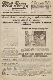 Wiek Nowy : popularny dziennik ilustrowany. 1923, nr 6740