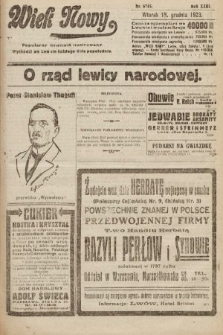 Wiek Nowy : popularny dziennik ilustrowany. 1923, nr 6745