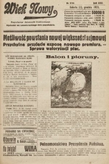 Wiek Nowy : popularny dziennik ilustrowany. 1923, nr 6749