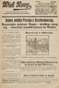 Wiek Nowy : popularny dziennik ilustrowany. 1923, nr 6753