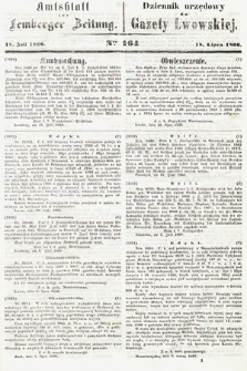 Amtsblatt zur Lemberger Zeitung = Dziennik Urzędowy do Gazety Lwowskiej. 1866, nr 164