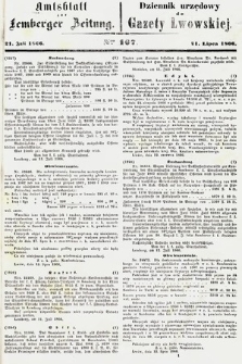 Amtsblatt zur Lemberger Zeitung = Dziennik Urzędowy do Gazety Lwowskiej. 1866, nr 167