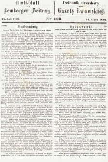 Amtsblatt zur Lemberger Zeitung = Dziennik Urzędowy do Gazety Lwowskiej. 1866, nr 169