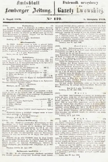 Amtsblatt zur Lemberger Zeitung = Dziennik Urzędowy do Gazety Lwowskiej. 1866, nr 179