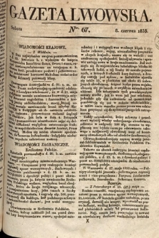 Gazeta Lwowska. 1833, nr 67