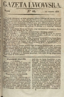 Gazeta Lwowska. 1833, nr 68