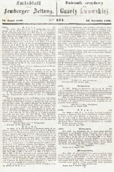 Amtsblatt zur Lemberger Zeitung = Dziennik Urzędowy do Gazety Lwowskiej. 1866, nr 191