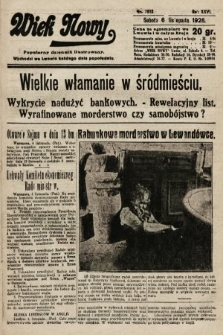 Wiek Nowy : popularny dziennik ilustrowany. 1926, nr 7612