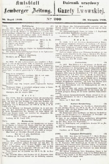 Amtsblatt zur Lemberger Zeitung = Dziennik Urzędowy do Gazety Lwowskiej. 1866, nr 200
