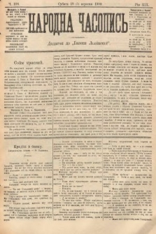 Народна Часопись : додаток до Ґазети Львівскої. 1909, nr 198