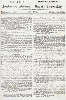 Amtsblatt zur Lemberger Zeitung = Dziennik Urzędowy do Gazety Lwowskiej. 1866, nr 211