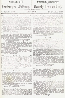 Amtsblatt zur Lemberger Zeitung = Dziennik Urzędowy do Gazety Lwowskiej. 1866, nr 224