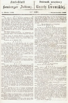 Amtsblatt zur Lemberger Zeitung = Dziennik Urzędowy do Gazety Lwowskiej. 1866, nr 228