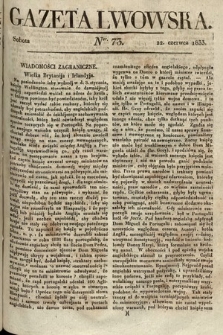 Gazeta Lwowska. 1833, nr 73