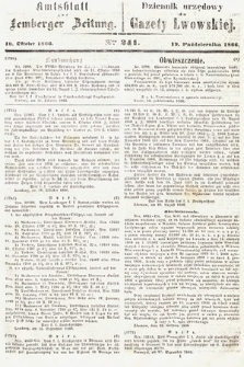 Amtsblatt zur Lemberger Zeitung = Dziennik Urzędowy do Gazety Lwowskiej. 1866, nr 241