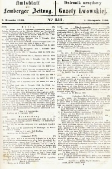 Amtsblatt zur Lemberger Zeitung = Dziennik Urzędowy do Gazety Lwowskiej. 1866, nr 257