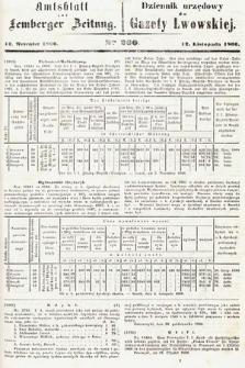 Amtsblatt zur Lemberger Zeitung = Dziennik Urzędowy do Gazety Lwowskiej. 1866, nr 260