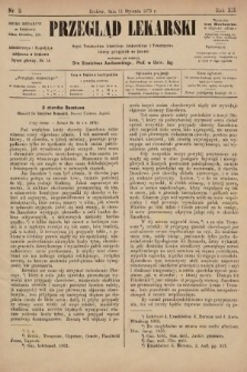 Przegląd Lekarski : organ Towarzystwa Lekarskiego Krakowskiego i Towarzystwa Lekarzy Galicyjskich we Lwowie. 1873, nr 2