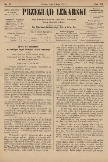 Przegląd Lekarski : organ Towarzystwa Lekarskiego Krakowskiego i Towarzystwa Lekarzy Galicyjskich we Lwowie. 1873, nr 18