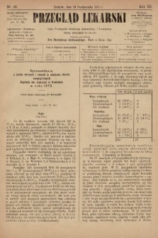 Przegląd Lekarski : organ Towarzystwa Lekarskiego Krakowskiego i Towarzystwa Lekarzy Galicyjskich we Lwowie. 1873, nr 42