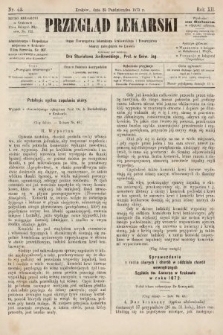 Przegląd Lekarski : organ Towarzystwa Lekarskiego Krakowskiego i Towarzystwa Lekarzy Galicyjskich we Lwowie. 1873, nr 43