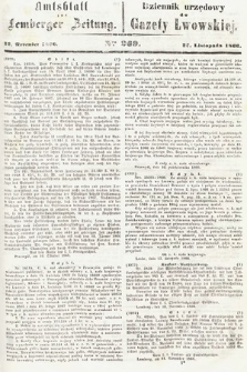 Amtsblatt zur Lemberger Zeitung = Dziennik Urzędowy do Gazety Lwowskiej. 1866, nr 269