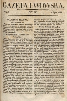 Gazeta Lwowska. 1833, nr 77