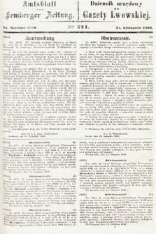 Amtsblatt zur Lemberger Zeitung = Dziennik Urzędowy do Gazety Lwowskiej. 1866, nr 271