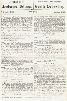 Amtsblatt zur Lemberger Zeitung = Dziennik Urzędowy do Gazety Lwowskiej. 1866, nr 282